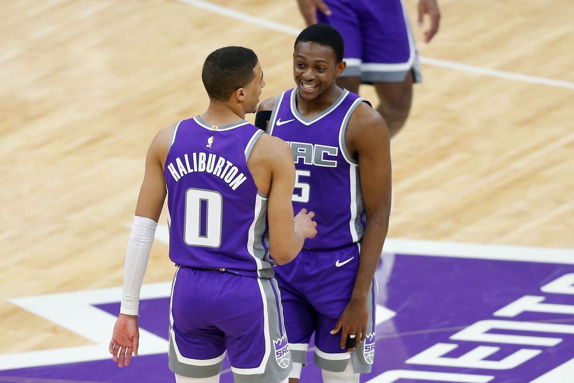 Former teammates Tyrese Haliburton and De'Aaron Fox - Source: Getty